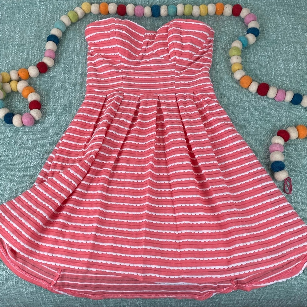 Pink Strapless Dress